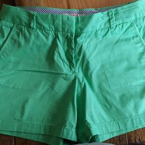 NWOT J. Crew classic chino shorts. Kelly Green Sz 10/ 4 inch inseam